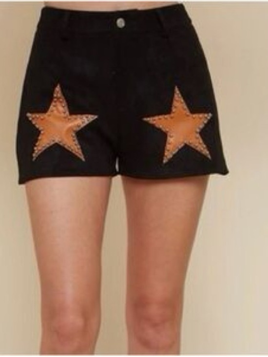 Trendy and tipsy Pants - NWT Saints and Hearts star studded suede shorts